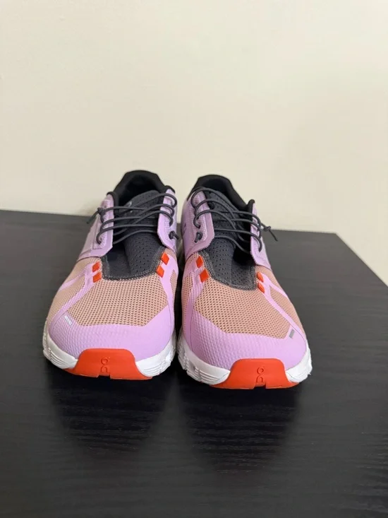 On Cloud 5 Push Running Shoes Womens Size 9.5 Fiji/Rose Purple Athletic Sneakers - Picture 2 of 8